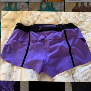 RARE PURPLE LULU LEMON SHORTS